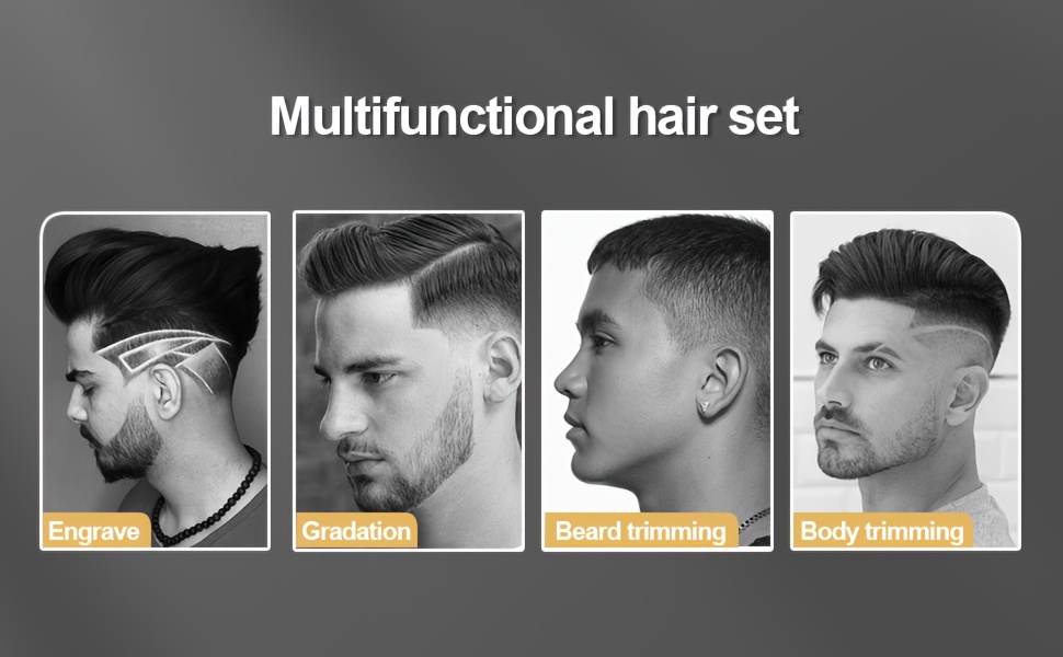 LQT 1pc/2pcs/3Ppcs Electric Hair Clipper Set/Designed for Men/Unique Graffiti Style/Men'S Grooming Set/Beard Trimmer And Shaver/Portable Home Haircutting Tool/Men'S Gift/Father'S Day/Birthday Gift/Christmas Gift, Hair Clipper For Men