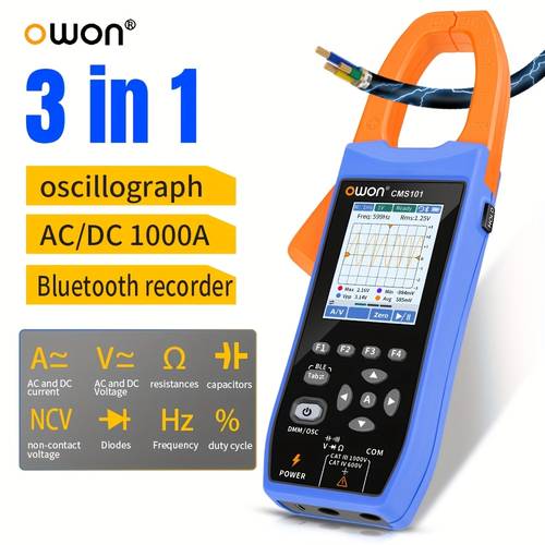 cms101 portable multifunction tester with 1000 current clamp ammeter oscilloscope recorder suitable for diagnostics testing voltage measurement
