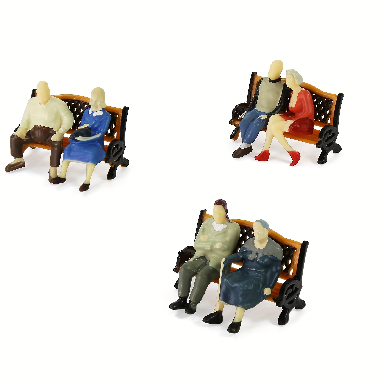 100/200 Stück Bemalte Mini-Figuren 1:87 - Menschen Für Modelleisenbahn & Diorama Landschaften