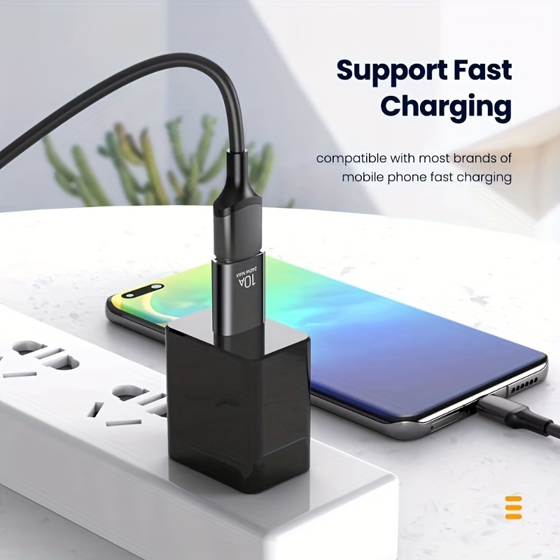 Set Of 2pcs 10A OTG USB 3.0 To Type C Adapters, Including 1*Type C Female To A Male Charging Converter And 1*USB C Male To USB 3.0 Female OTG Adapter, Suitable For Xiaomi, Laptops, Apple Watch, Electronic Devices, AirPods, And Car Use