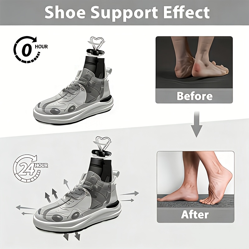 2 piezas (1 estirador de zapatos + 1 calzador) Unisex, ajustables, de plástico, adecuados para varios tipos de zapatos: zapatos de cuero, zapatillas altas y bajas