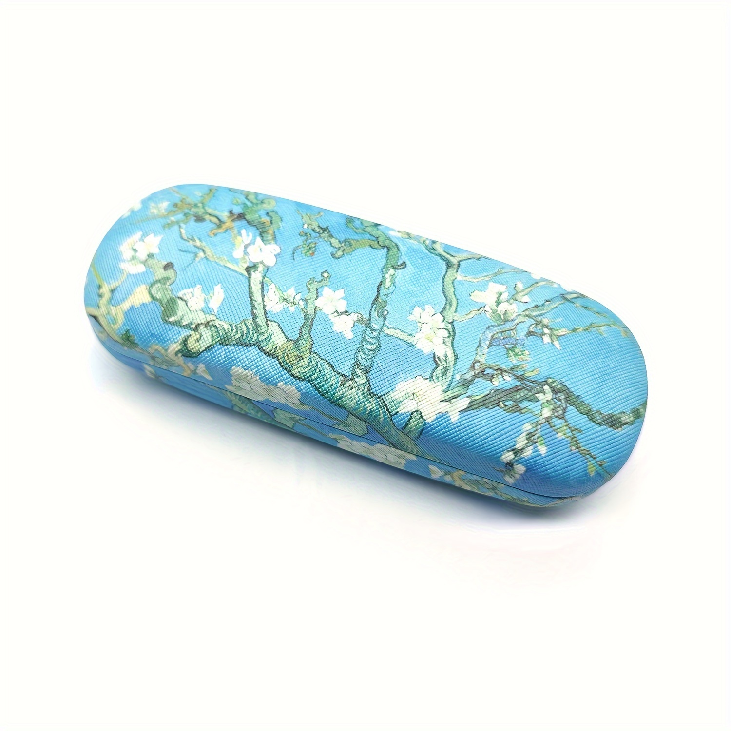 Image of Delicate Glasses Case, Oil Painting Print Series Glasses Box, Portable Storage Box, Durable Protective Container, Eyewear Additions For Casual Business