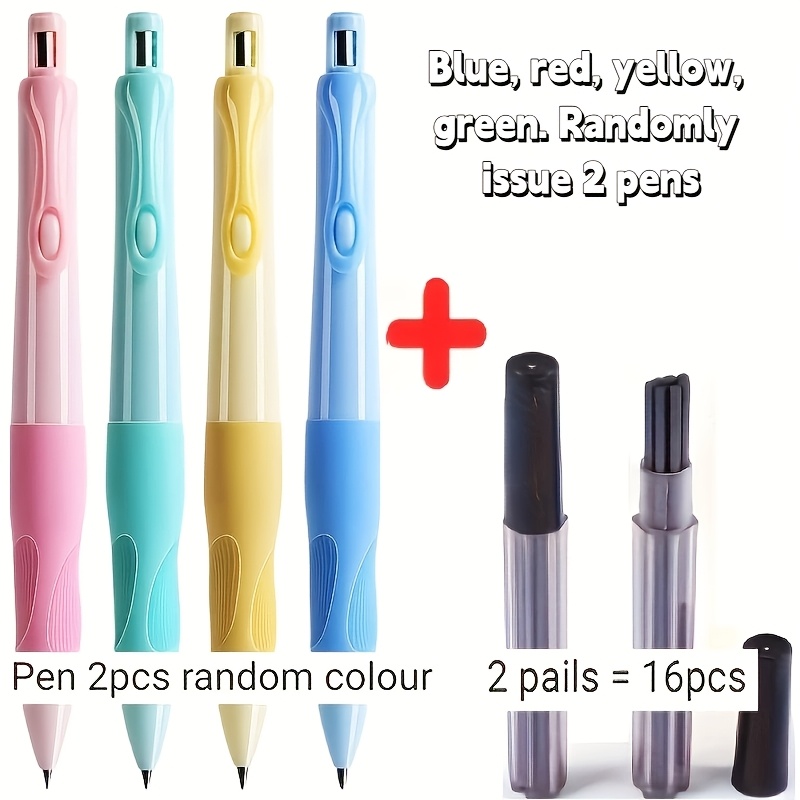 2.0mm Black Mechanical Pencil Set (includes Leads) – 2b Retractable Pencil For Art Sketching, Drawing, And Writing, Mechanical Pencils (professional Art Use; Color At Random)
