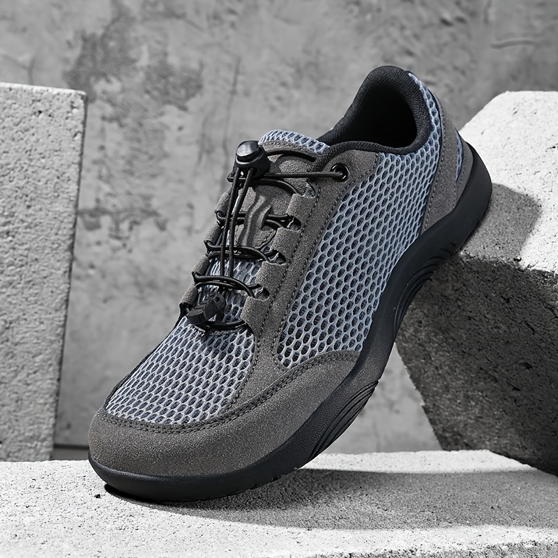 Men's Plus Size Wide-Toe Breathable Mesh Sneakers