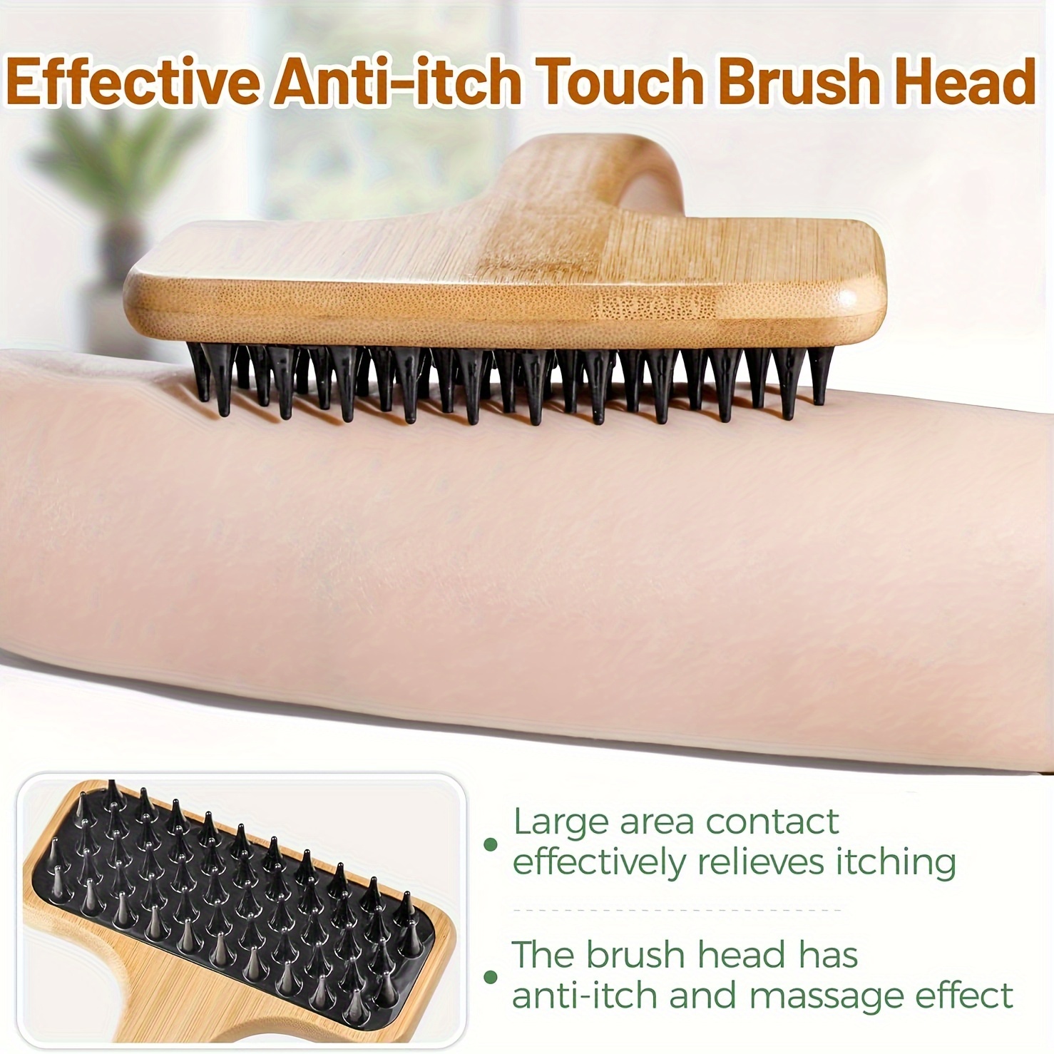 22 bamboo back scratcher with extended long handle   back massager body scratcher gentle relief for adults pregnancy elderly   design Product details 0