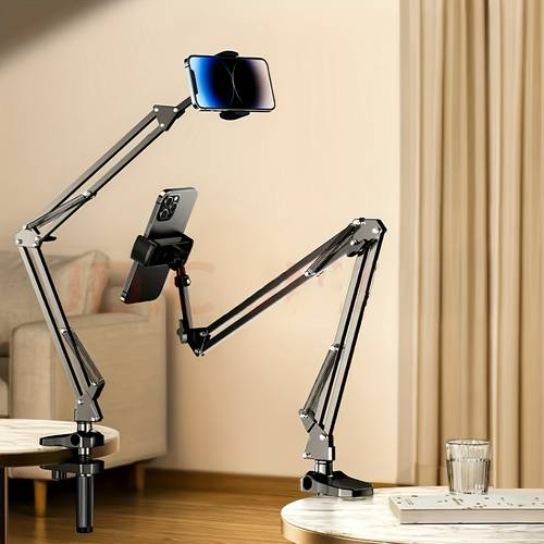 360 rotating and telescopic arm support folding bedside tabletop support video shooting and anti shake suitable for mobile phone arm shooting from an angle lying down to streaming and catch tv dramas