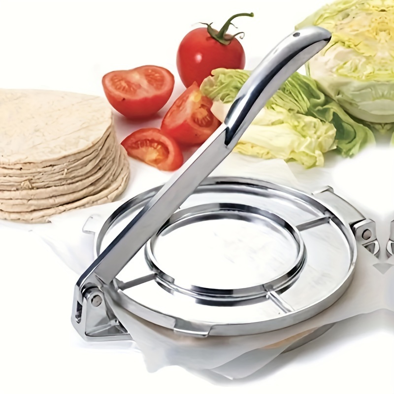 

6.5 Inch Large Diameter Tortilla Press, Heavy-duty Tortilla Press- Aluminum Construction, For Homemade Tortillas, Taco, Pancakes, , And , Easy To Clean, Space-saving Kitchen Essential For Home Cooks