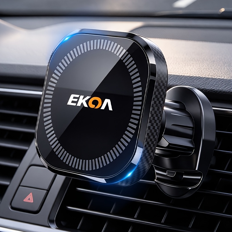 TEMU Supporto Magnetico per Telefono in Auto - Materiale ABS Resistente, Operazione a , Compatibile con , Supporto Universale per Bocchetta d'Aria,