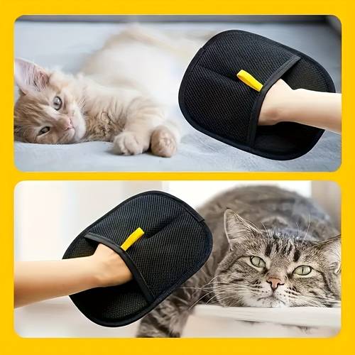 pet electrostatic hair removal gloves bidirectional brush hair removal brush sticky hair artifact cat hair gloves comb