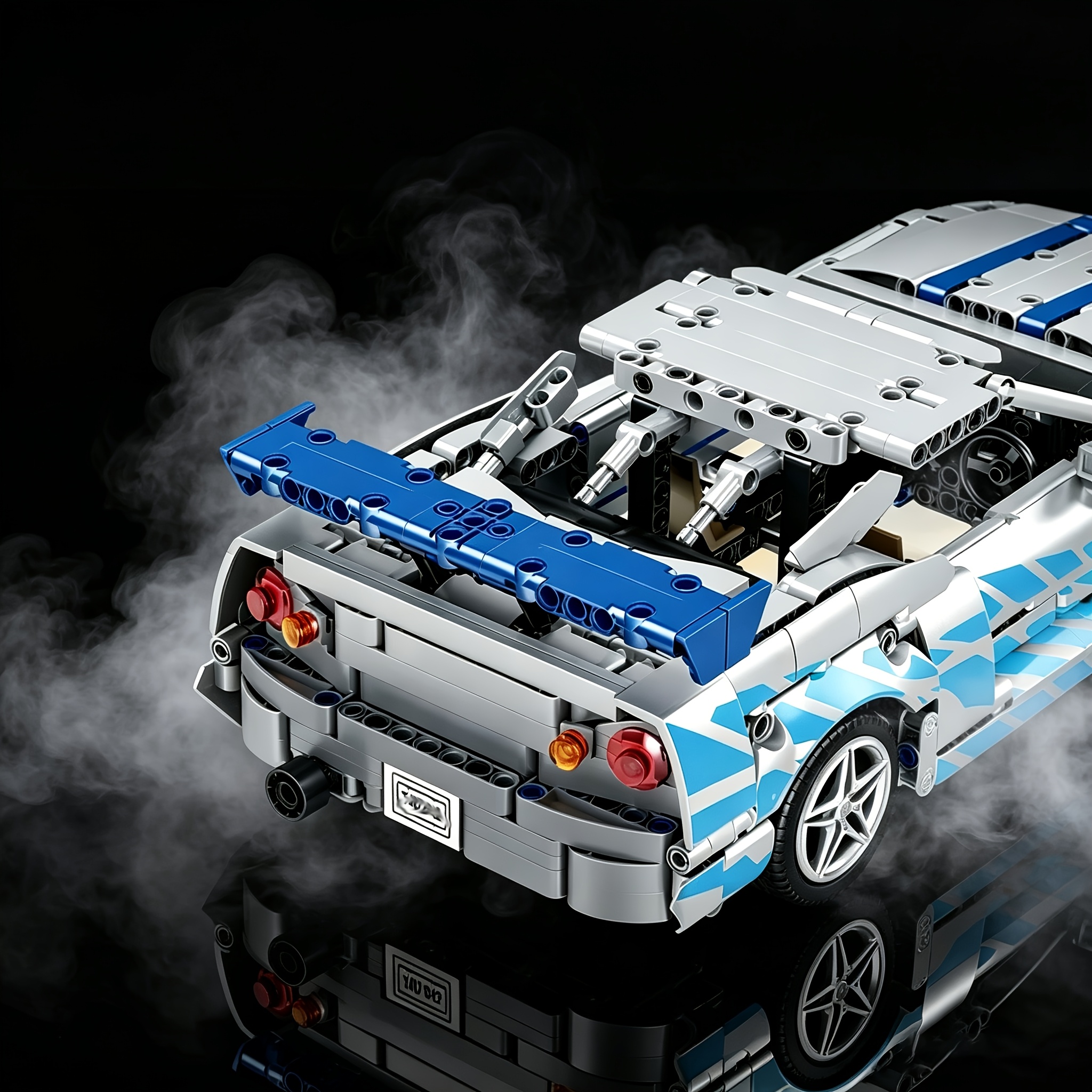 1:14 Scale Super Building Block Sports Car, ABS Material