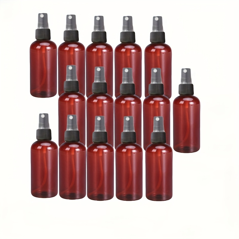 5pcs/10pcs/15pcs Set Of Brown Light-proof Fine Mist Spray Bottles, 30ml/60ml/100ml Essential Oil, Perfume, Alcohol, And Liquid Containers, -resistant Refillable Bottles