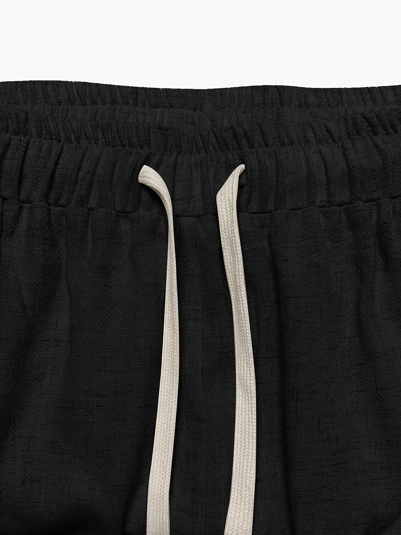 Men's Casual Linen Joggers - Breathable, Comfort Fit with Pockets for All Seasons