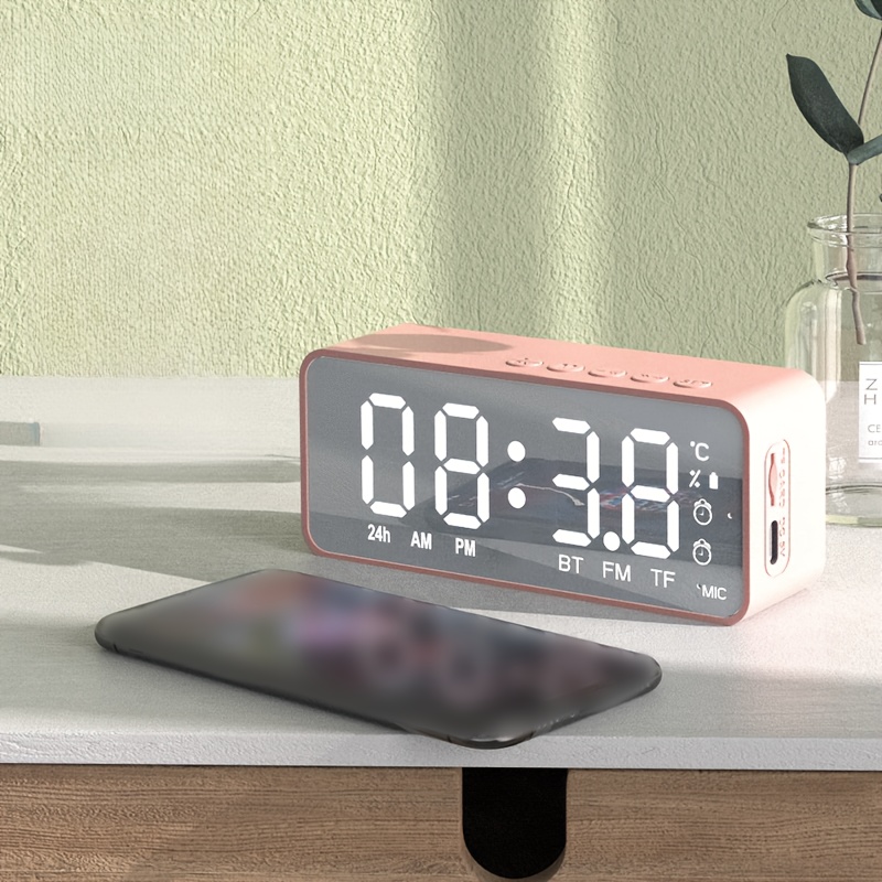 1pc Mirror Clock Speaker,