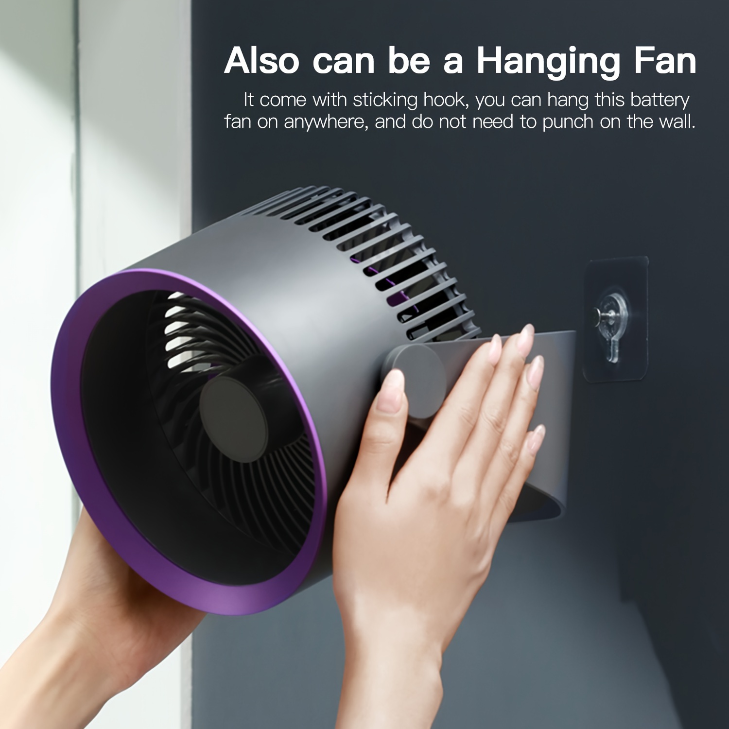 

Table Air Circulator Fan For Home Bedroom, Strong Airflow Fan, 9 Inch, 90° Adjustable Tilt, 3 Speeds Settings, 28db Low Noise, 6000mah Battery Portable Quiet Desk Fan For Office, Kitchen, Home