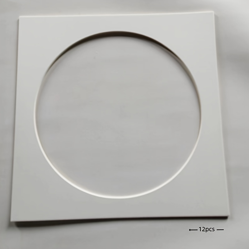 12-pack Picture Frame Liners, Round And Square Photo Frame Cardstock, Mounting Mat For Art Display