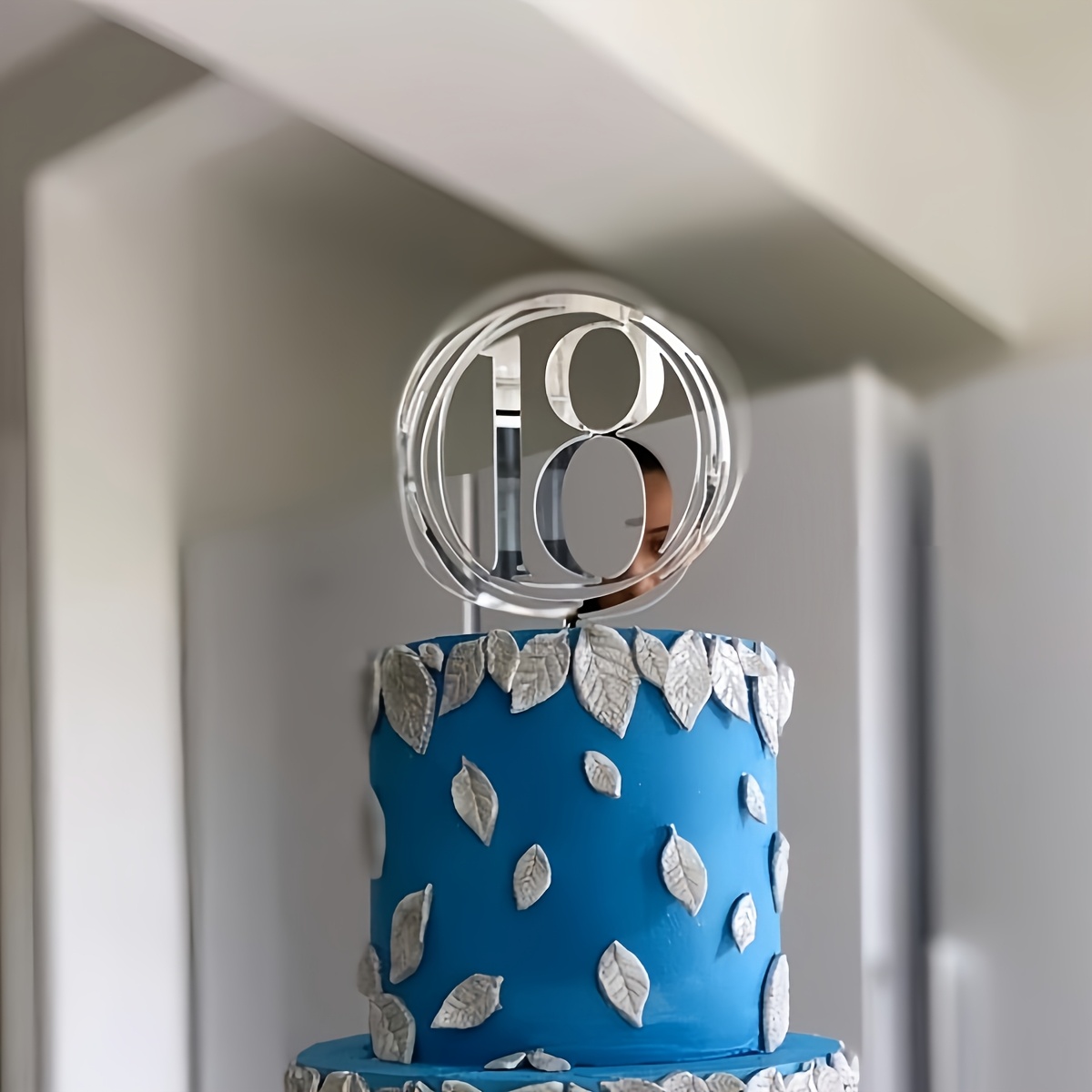 10 Topper Per Torte Numerati 0-9 - Acrilico, Decorazione Compleanno, Argento - Foto 9