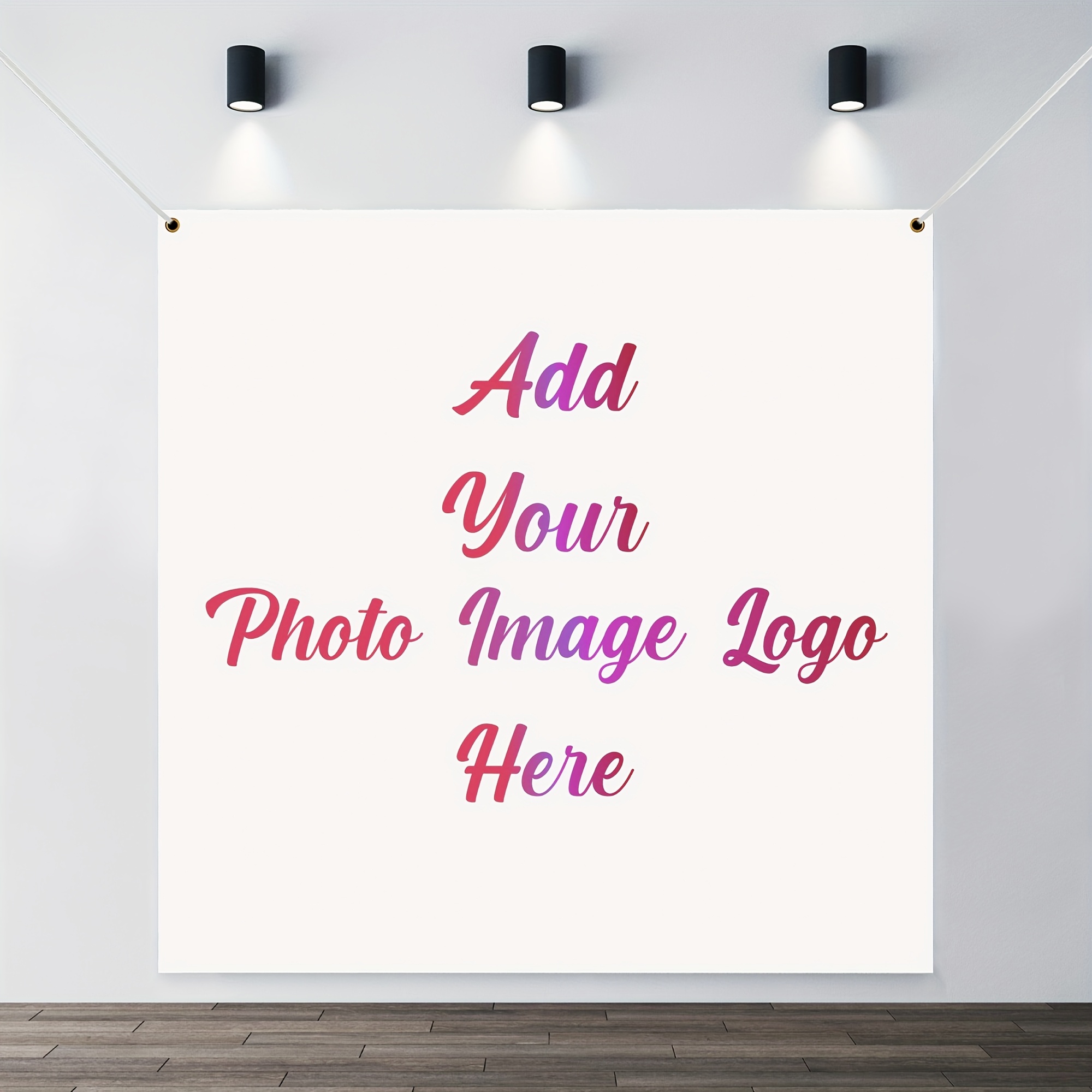 TEMU Customize Banners With Personalized Images/photos, Add Your Designed Photos/images/logos Square Banners, Diy Banners For Indoor Outdoor Party