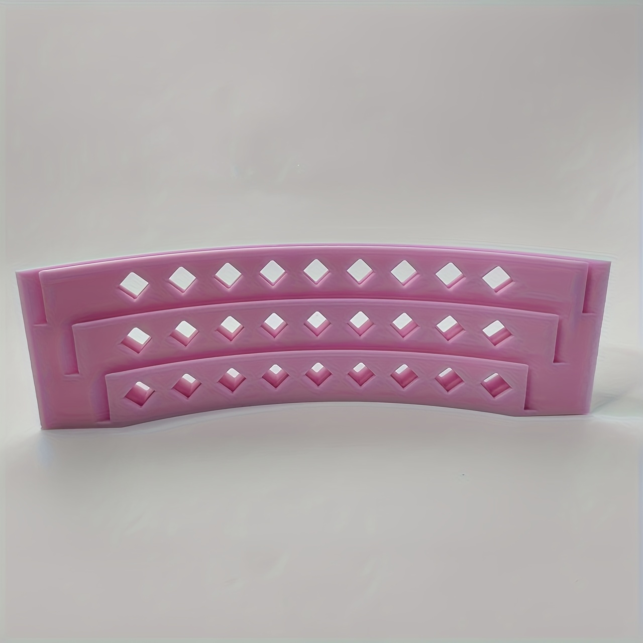 Image of Rhombus-shaped Hollow Poker Card Holder, , (/blue/white/yellow/pink/oat), Durable Pp Material, Fits Standard Cards, Ideal For Parties, Carnival Games, Halloween Decorations, Card Enthusiasts