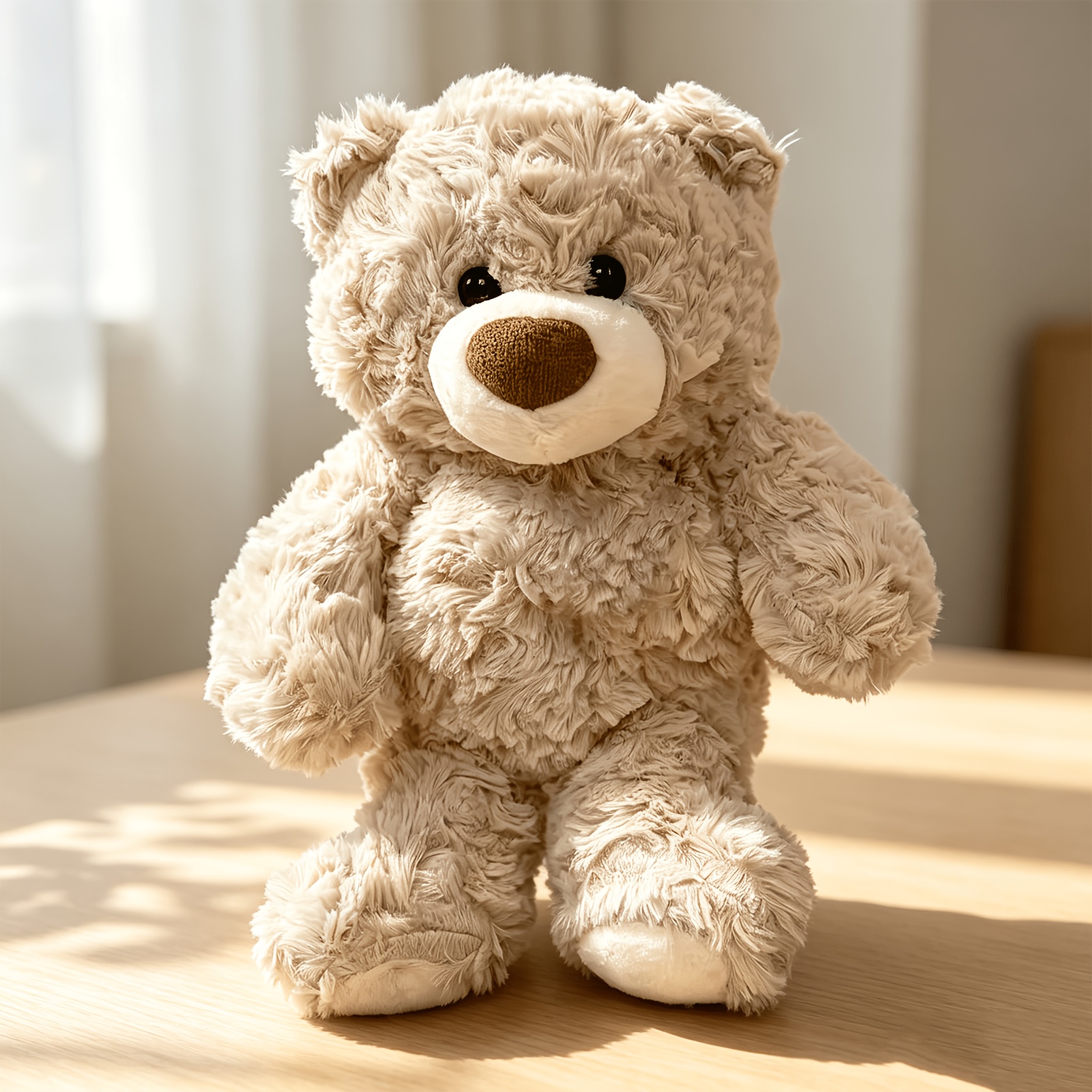Image of Adorable Teddy Bear Plush Toy Deep Brown/ivory Perfect Valentine's Day Or Birthday Gift For Boys And Girls Keepsake For Car