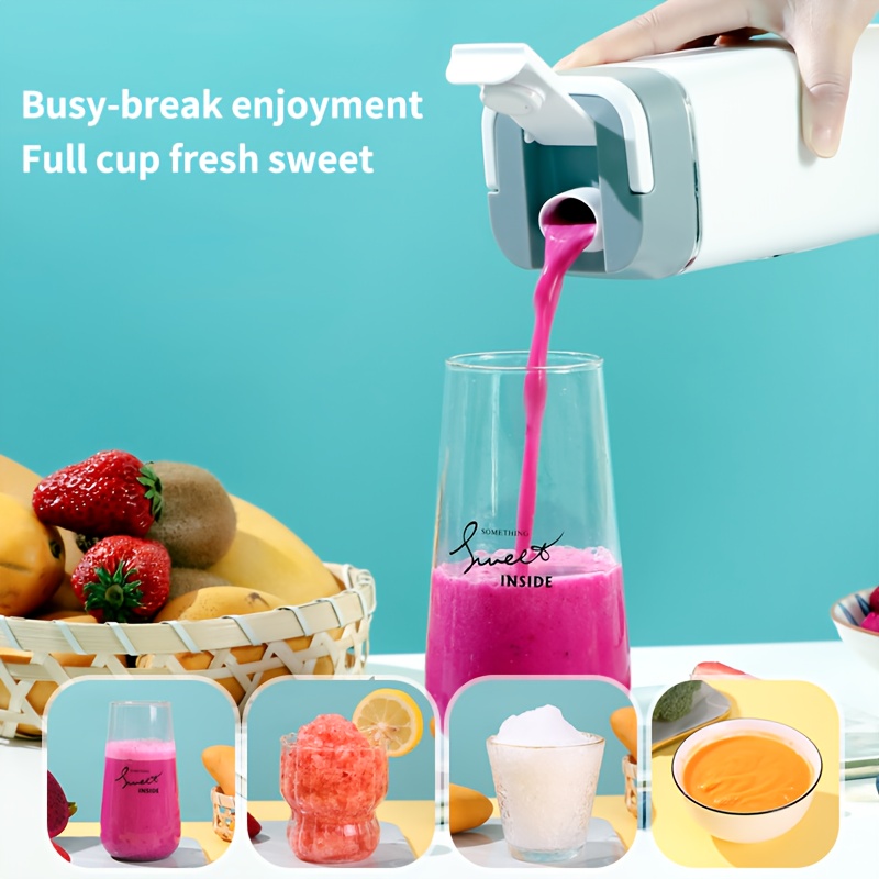 420ml portable blender juicer crushed ice smoothies Temu