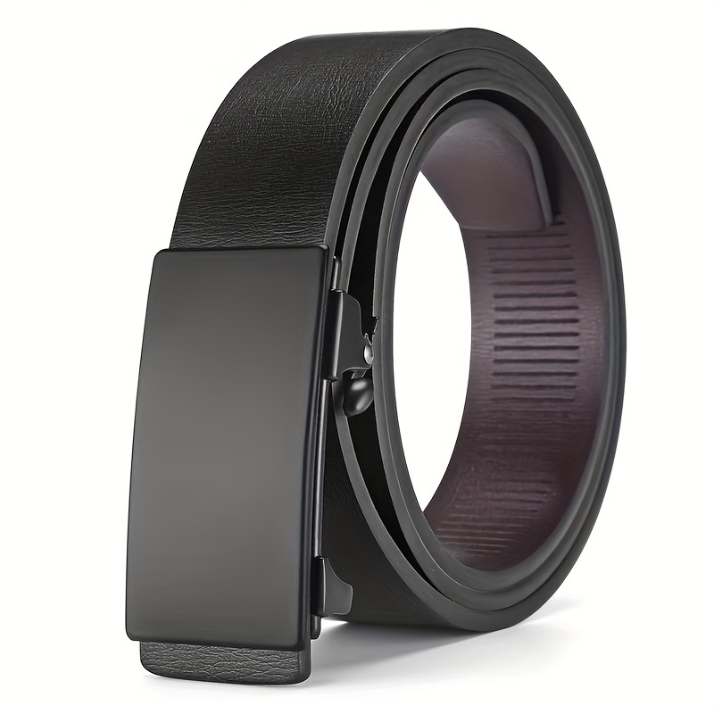 

Hot-selling Men's Trouser Belt With Automatic Without Teeth, Simple And Casual Business Belt