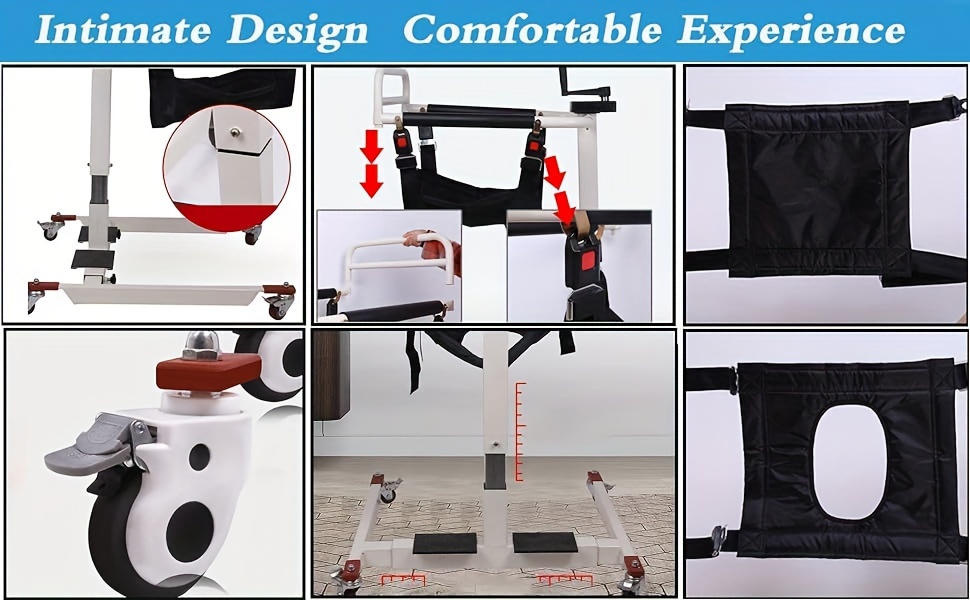 transfer chair   for home   lift for car lightweight bedside bathroom shower chair   aid 275lbs Product details 3