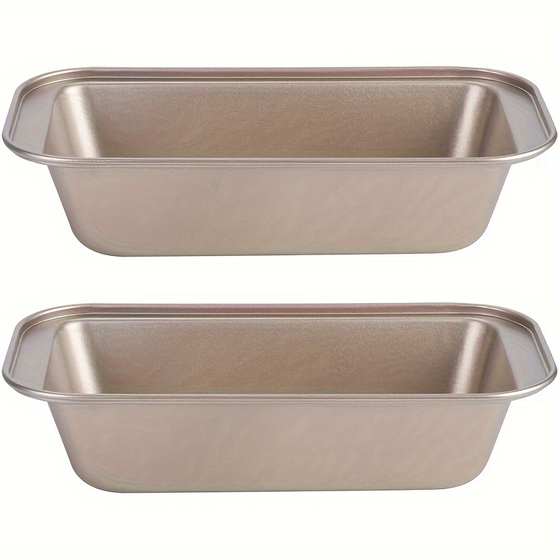 

2pcs, Loaf Pans (5.2''x10''), Carbon Steel Baking Bread Pan, Toast Making Tools, Non-stick Bakeware, Oven Accessories, Baking Tools, Kitchen Accessories