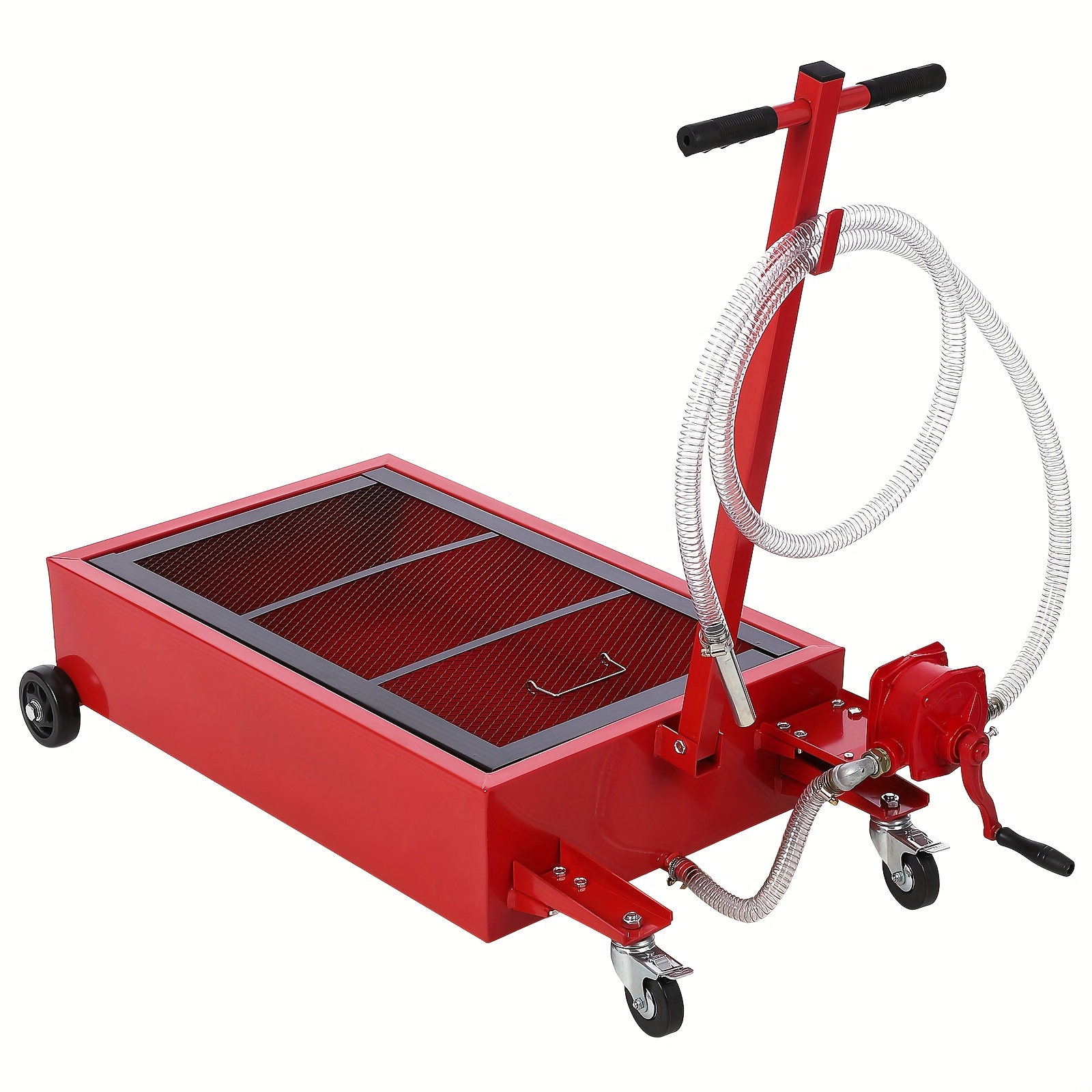 76l Oil Collection Basin Featuring A Pump And Wheels, Compact 76l Oil Replacement Container, 245cm Hose, Collapsible Handle, Suitable For Cars, Trucks, Suvs, Durable Leak-proof
