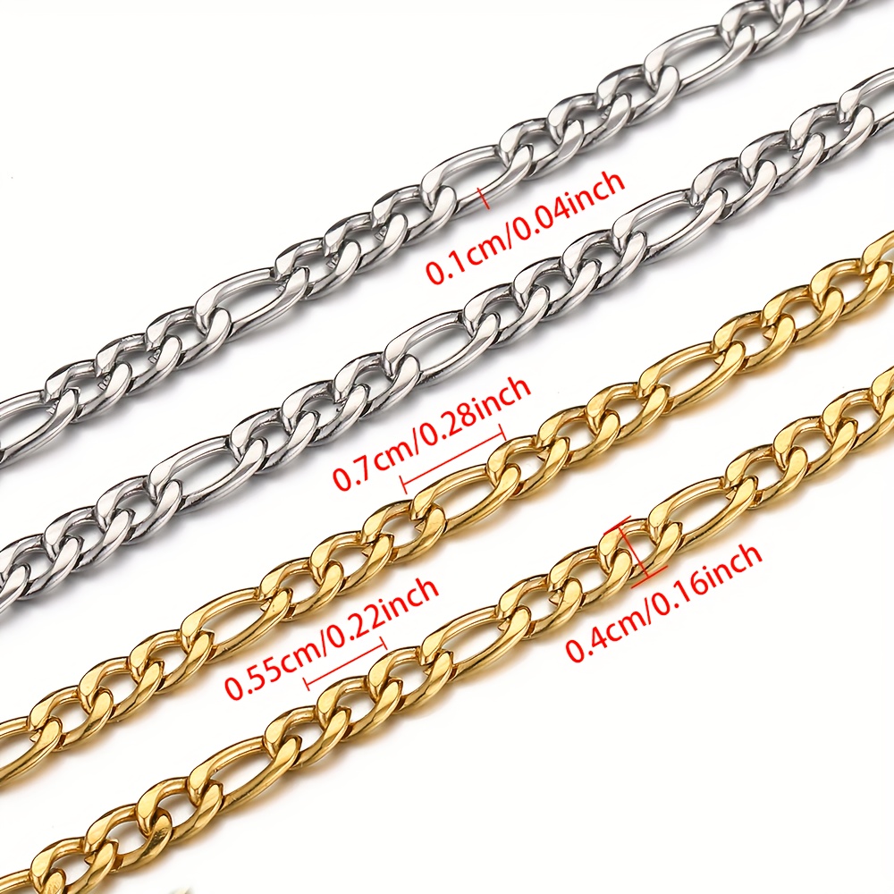 Fashion Design Stainless Steel 3:1 Milled Chain for DIY Projects