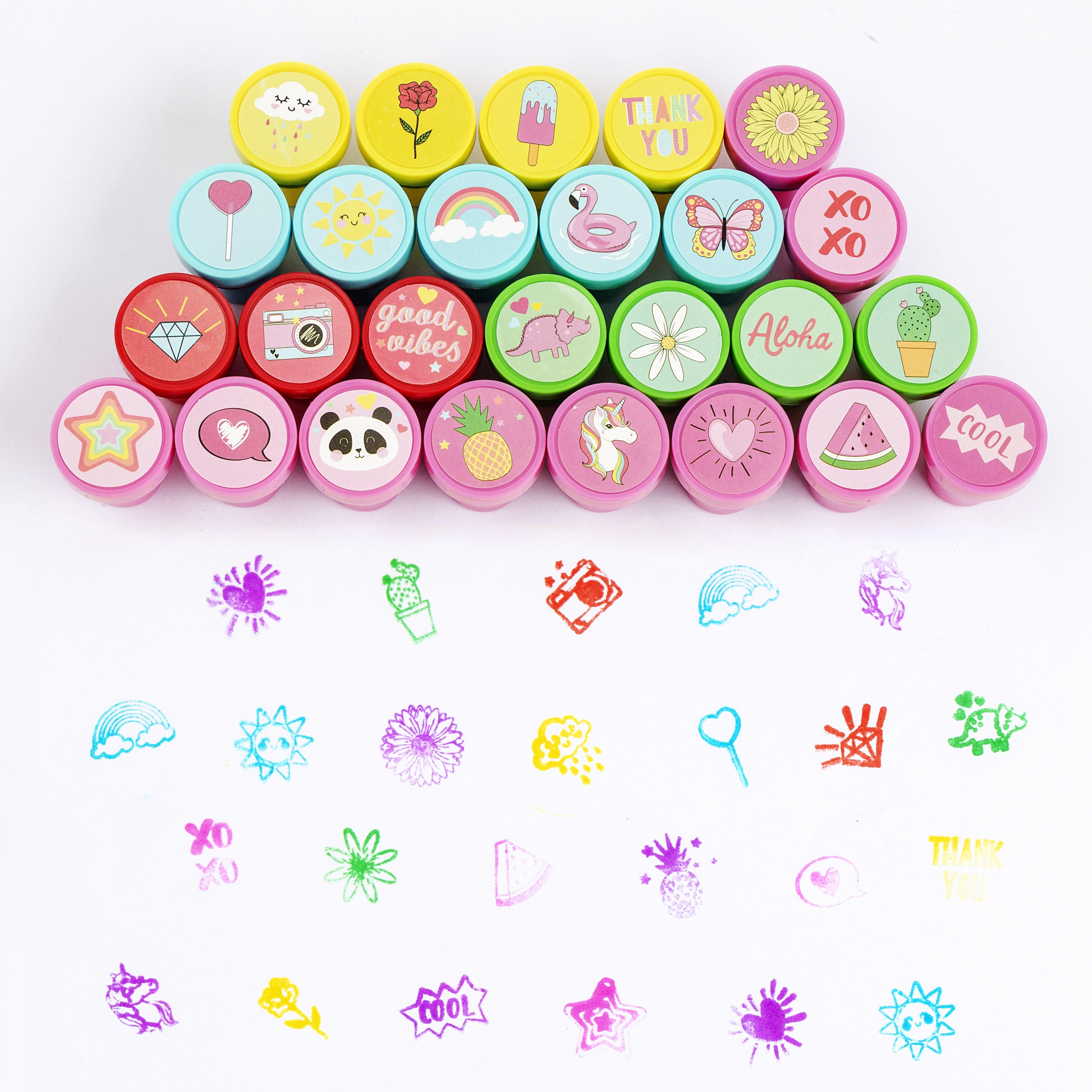26pcs Assorted Stamps for Kids