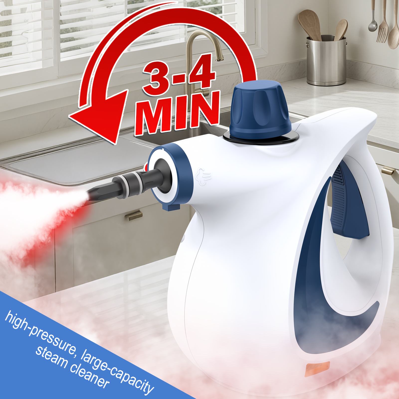 multi surface natural steam cleaner with 12 accessories portable power for home Product details 27