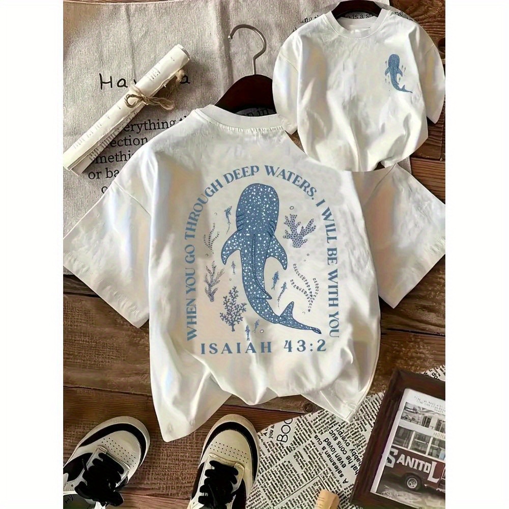 Fashionable Letter Print Women'S Round Neck Pure T-Shirt with a Minimalist Design, Comfortable And Breathable, Suitable for Everyday Casual Wear, Showcasing a Natural Elegant Style, a Must-Have for Summer Parties, Local Shipping.