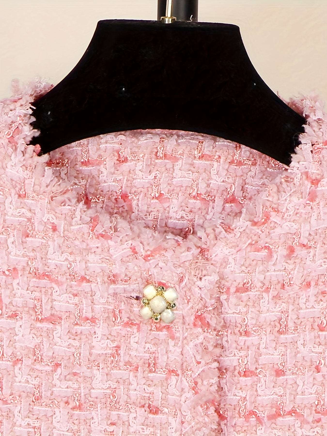 ルミニョン Papillon tweed fringe jacket ピンク 720292486_1.jpg
