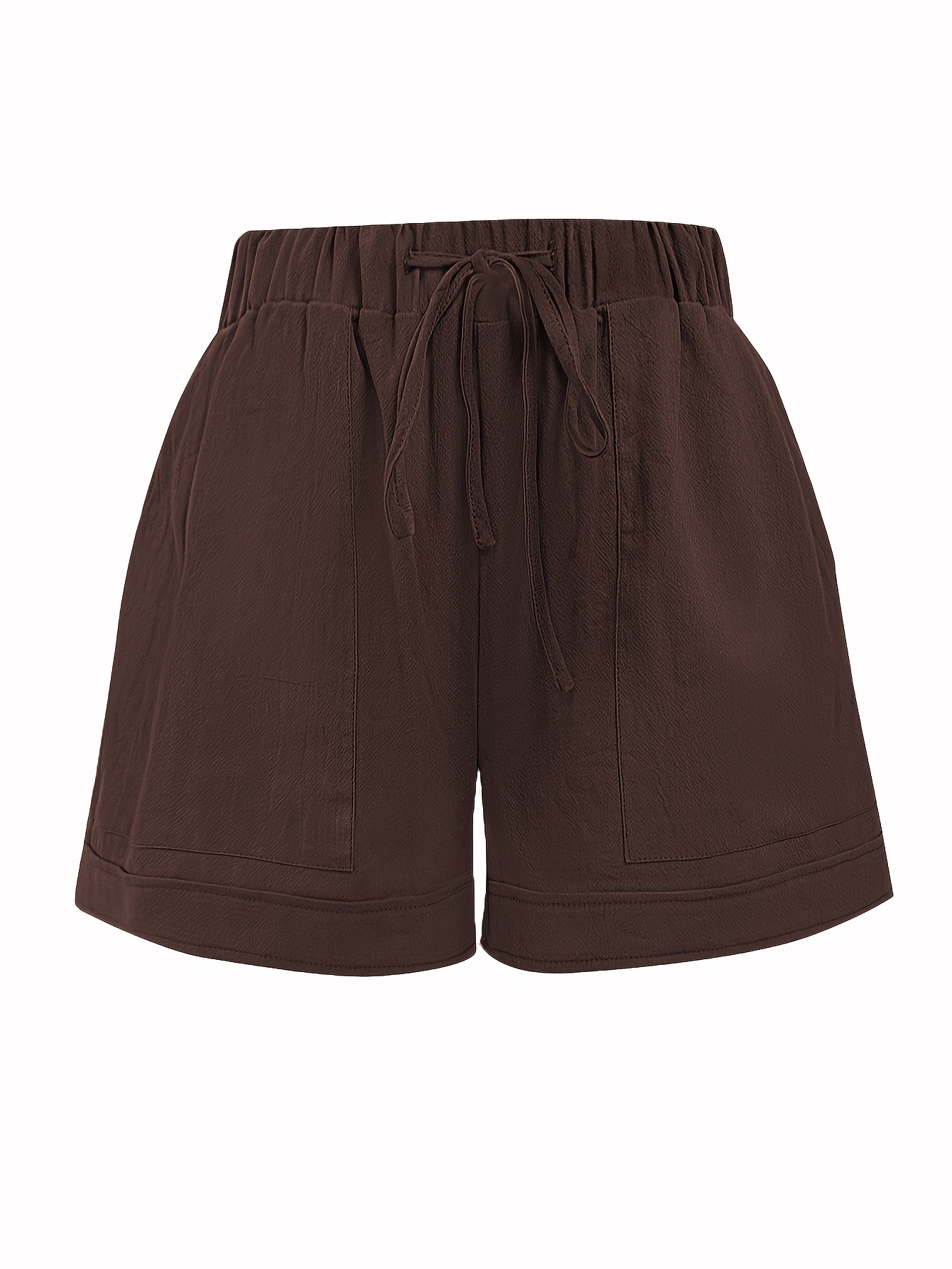 women's casual solid color green shorts adjustable - Temu