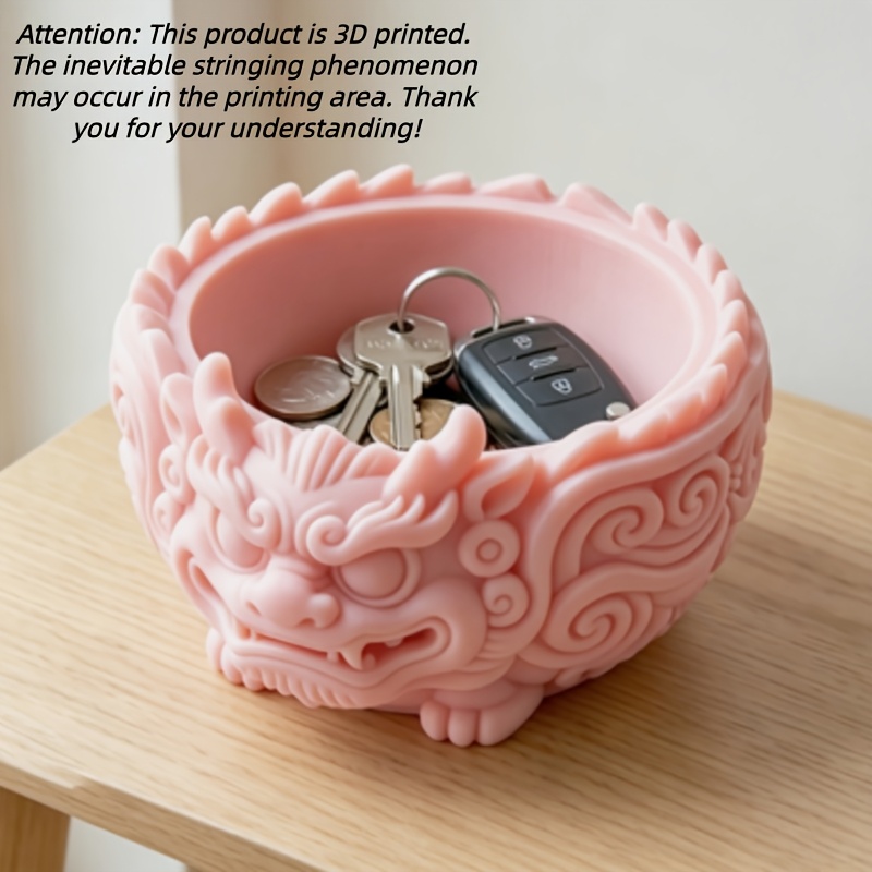TEMU Creative Jewelry Storage Tray, It's Storage And A Desktop Decoration. -shaped Deep Design Can Hold Keys, , Paper Clips, Hair Ties, And Other