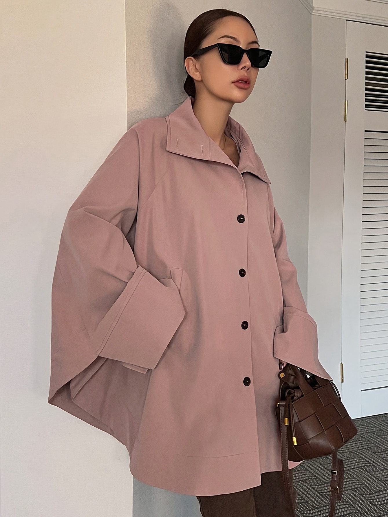 For Women Ladies Autumn Jackets: Cropped Double Breasted Vintage