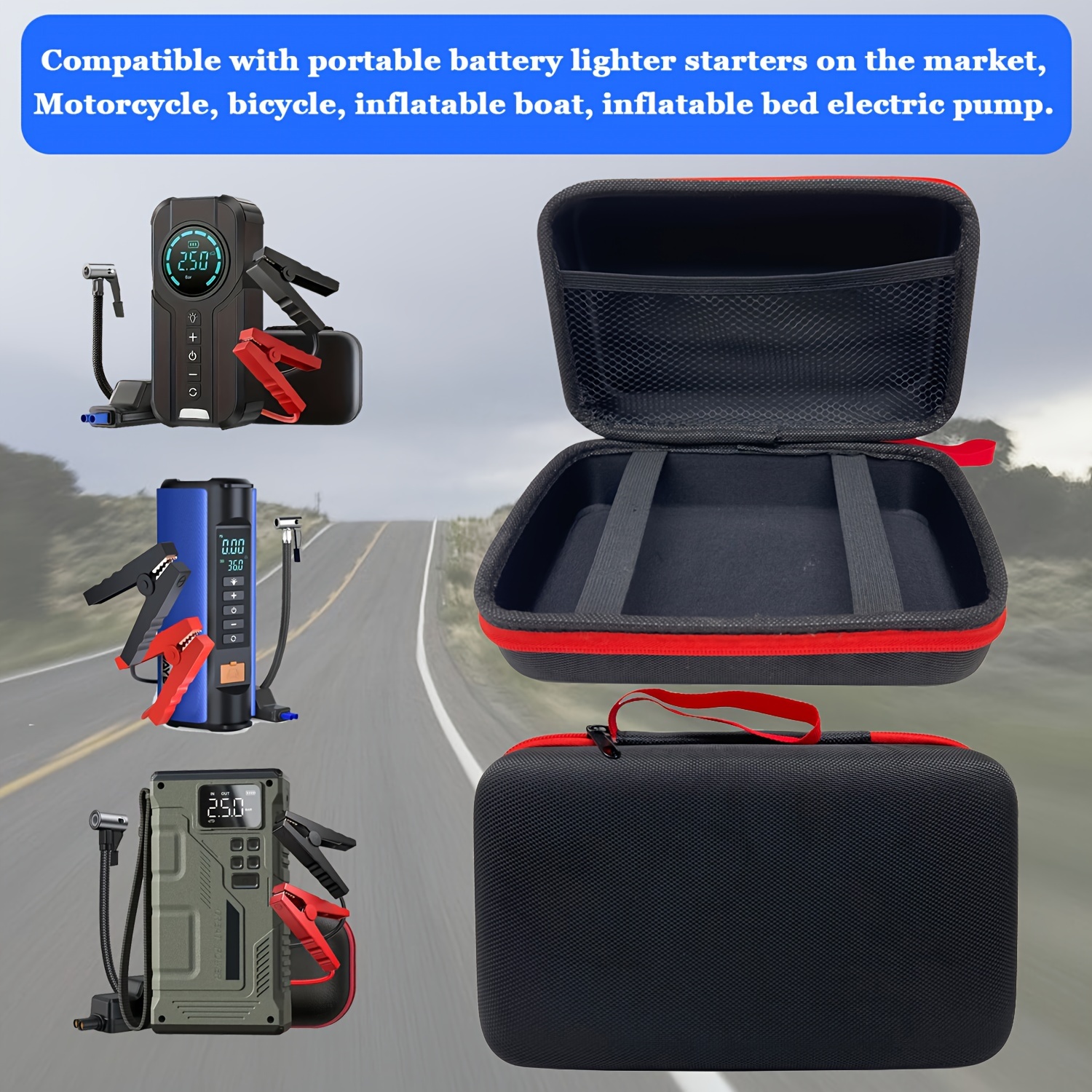 

Eva Car Storage , Shockproof Box, Organizer Bag For Ev Charging Accessories