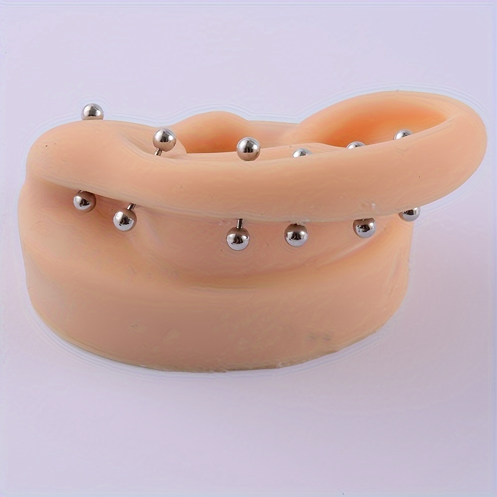 10pcs Stainless Steel Minimalist Ear Piercing Studs, Daily Wear
