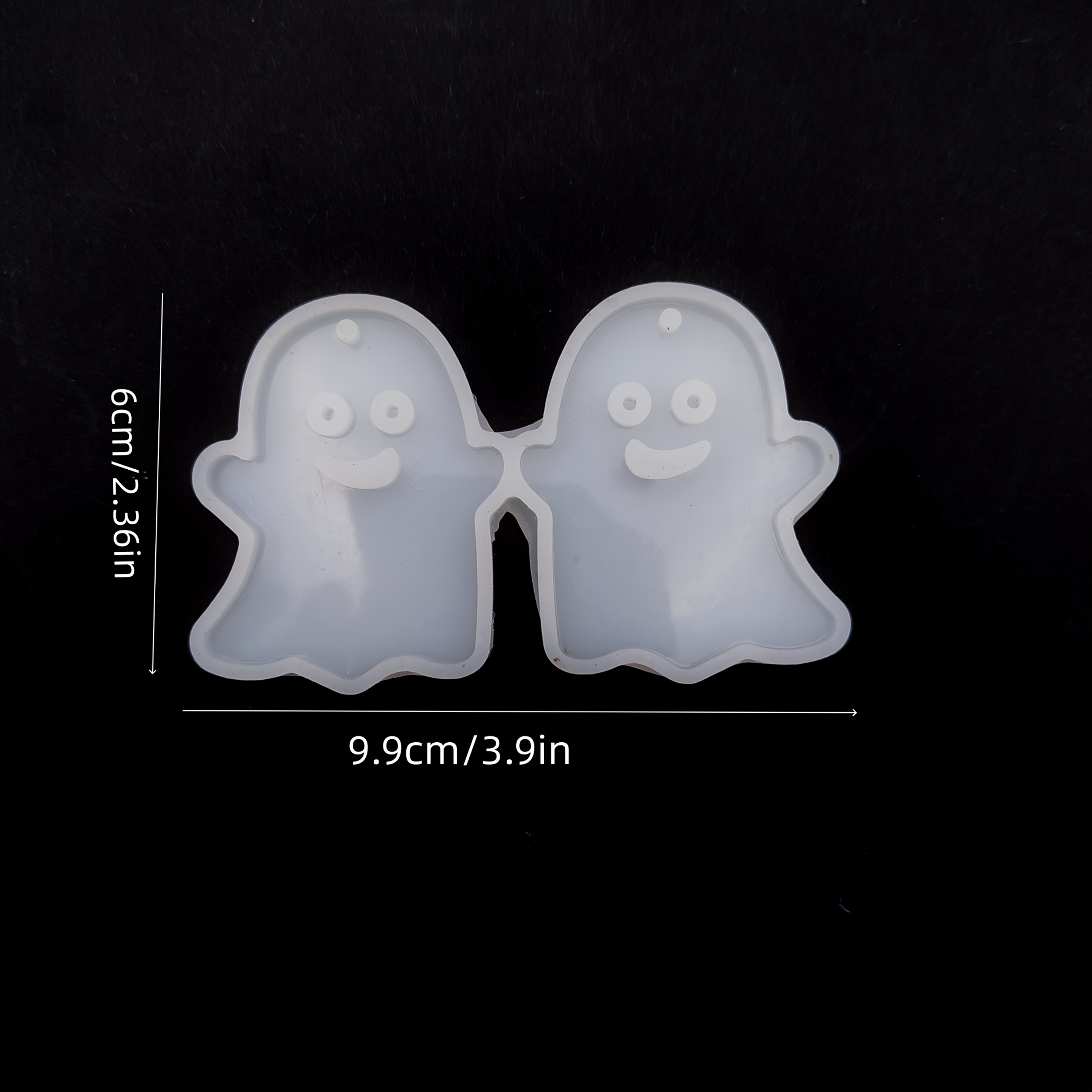 TEMU Halloween Party Decoration Earring Epoxy Resin Mold, Earrings, Pendant, Resin Liquid Mold, Resin Silicone Mold