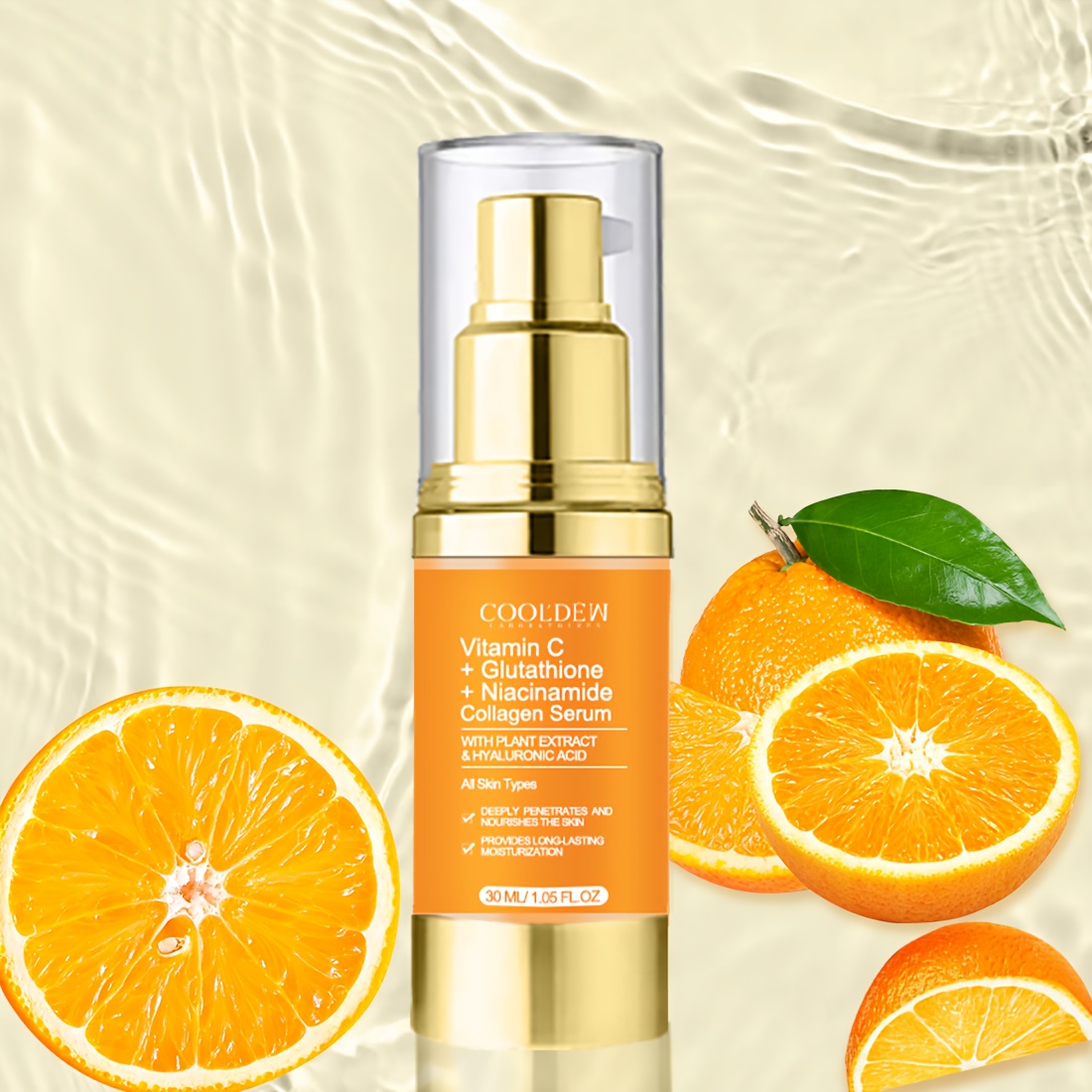 a facial serum containing vitamin c glutathione collagen - Temu Kuwait