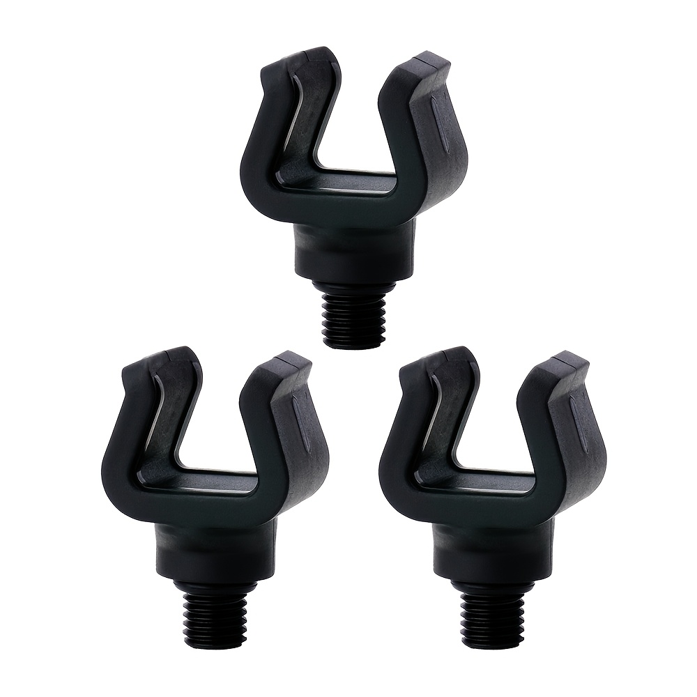 TEMU HIRISI Cabezal de descanso para caña de pescar de carpa, soporte antideslizante de U con estándar, adaptador universal para soporte de caña de