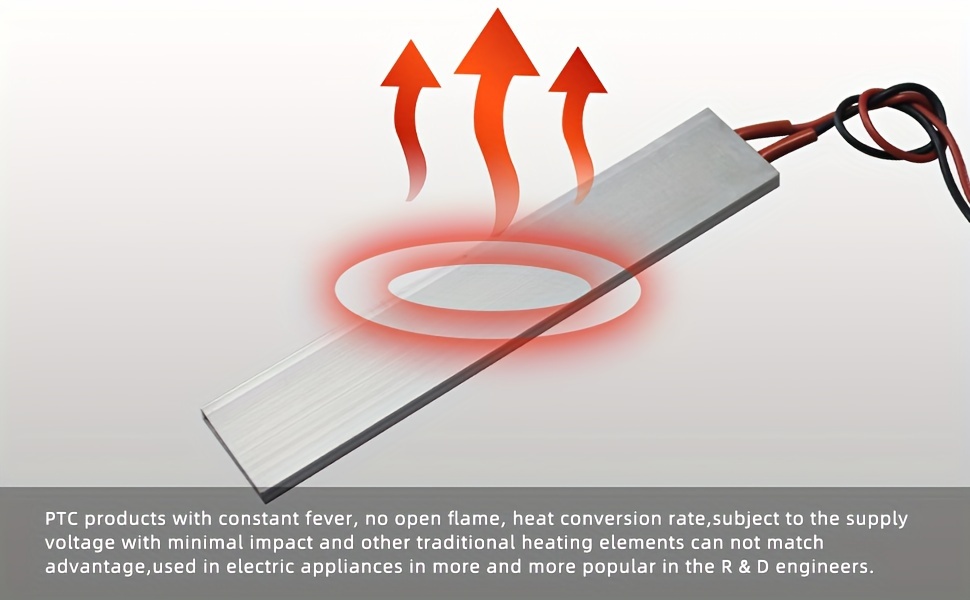   miniature heating plate 110v ac   insulated ceramic   with aluminum shell   temperature control   safe 5 9 x 1 1 details 1