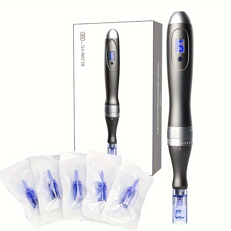 

Dr Dermapen X6 With 5 Pcs Nano-rd (<0.3mm), Hydra Dr Derma Pen, Wireless Professional Skin Pen For Face & Body & Hair Beard Care Valentine's Day Gift