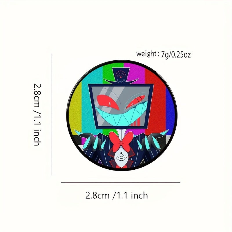1pc Extremely Evil Robot Fashion Trendy Design Printed Pin New Fashion Brooch Accessory For Women And daily use Friend