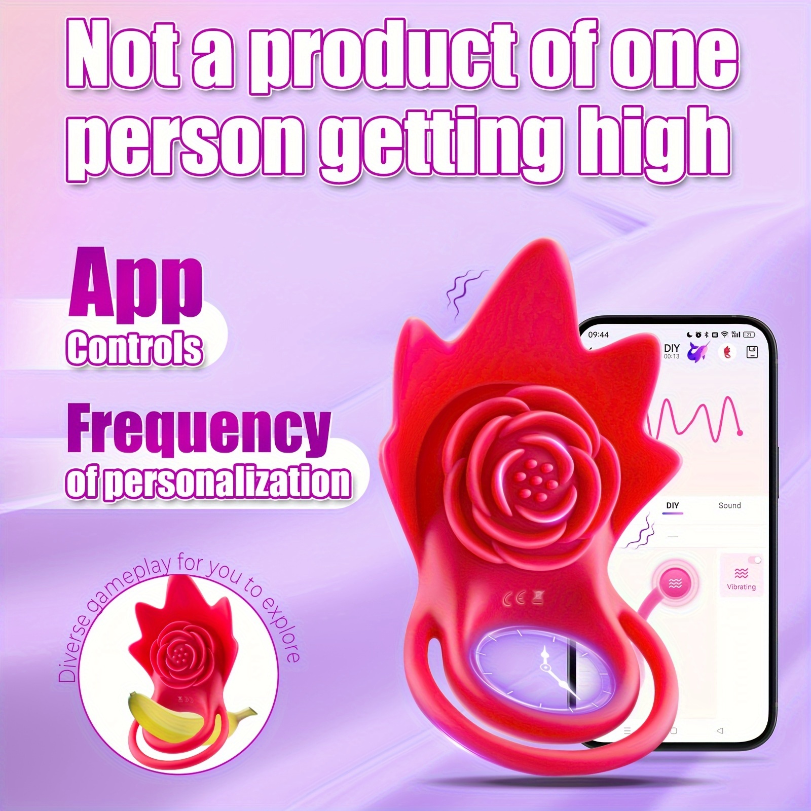 ｸﾘﾄﾘｽリング 1個 メンズペニスリング appコン 振動付き セックスおもちゃバイブレーター 女性用クリトリス刺激バイブレーター - Temu Japan