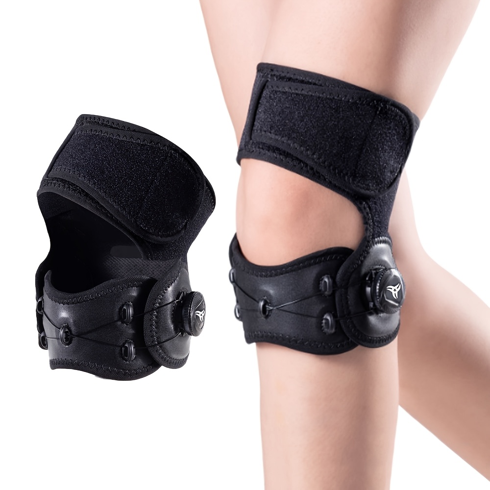 TEMU 1pc Knee Sleeve For - Adjustable Knob Knee Sleeve For Running, Hiking, Soccer, Basketball, Squats