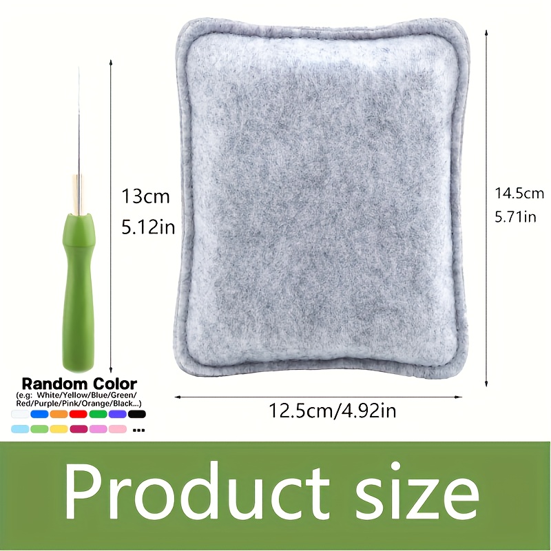 E-shop Ein Nadelwool-Set, inklusive Starterset mit Trockenwoolmatte, Wollnadel und Wollfilz-Unterlage zum Basteln mit Wollrohling