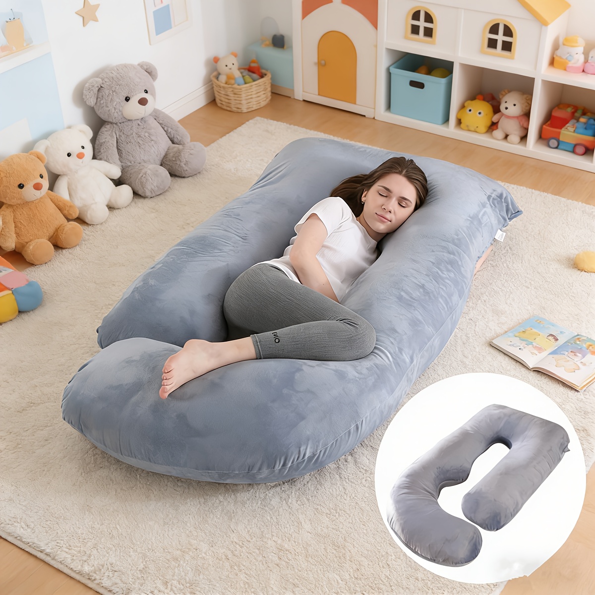 New U-shaped Ergonomic Body Pillow for Fatigue Relief and Posture Support