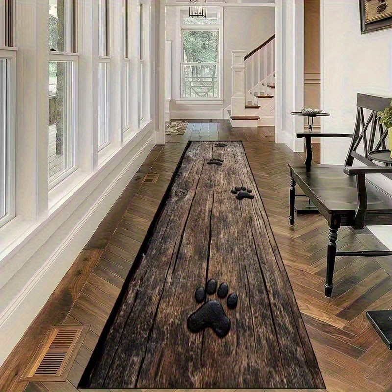 1pc Long Runner Rug, Suitable For Hallway, Bedroom, Kitchen, Bathroom Multi-area Decorative Mat