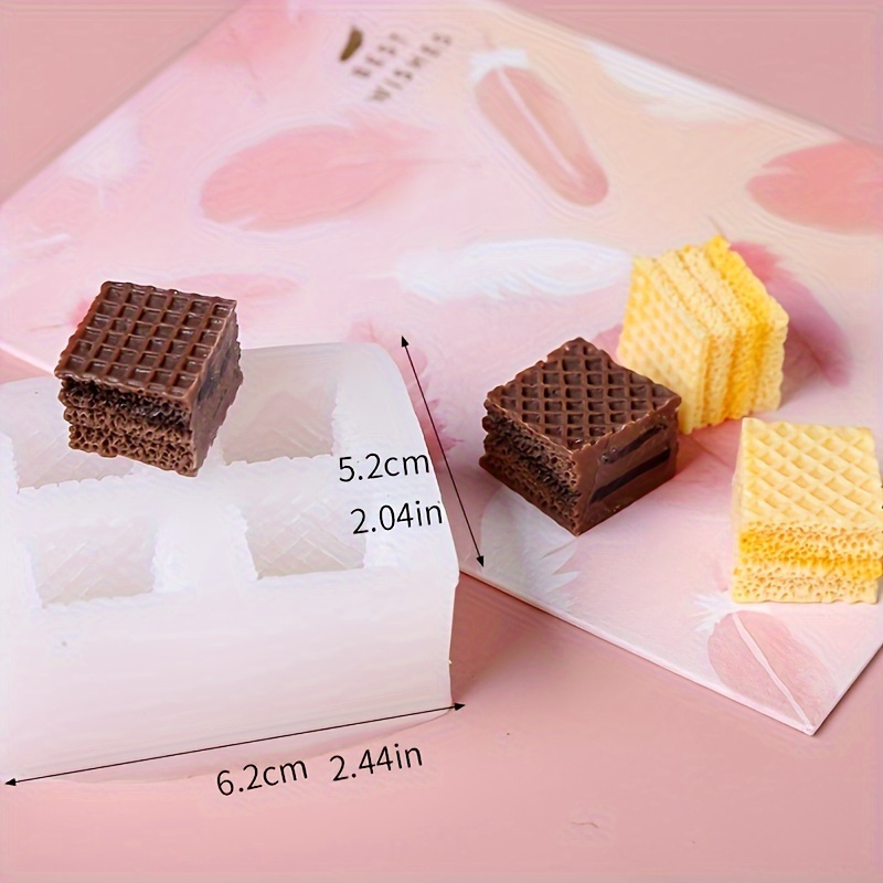 1pc, New Cream Creative Sugar Filled Biscuit Simulation Cake Decoration Silicone Mold